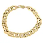 (78085) 9ct gold curb-link bracelet