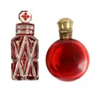 Two Scent Bottles, one enamelled with Dom Koln