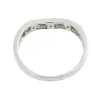 9ct gold diamond shaped eternity ring