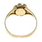 Mid Victorian 12ct gold gem-set cluster ring