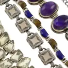 Eight gem-set bangles