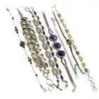 Eight gem-set bangles