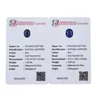 Two oval-shape sapphires, 3.98ct