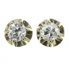Diamond single-stone stud earrings