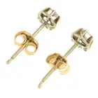 Diamond single-stone stud earrings