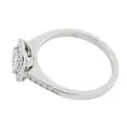 18ct gold Fancy Light Blue diamond and diamond cluster ring