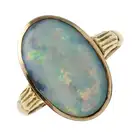 Early 20th century gold opal ring