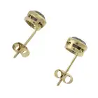 Black gem stud earrings