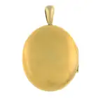 Late 19th century engraved monogram locket pendant