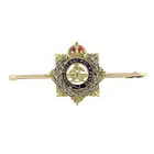 Mid 20th c. enamel & diamond sweetheart brooch