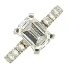 Laboratory-grown diamond ring