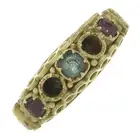 Mid 19th century paste five-stone ring