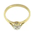 18ct gold diamond single-stone ring