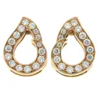 18ct gold diamond stud earrings 