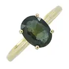 Sapphire single-stone ring