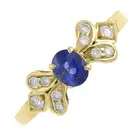Sapphire & diamond dress ring