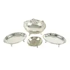 Four Egyptian silver small dishes (4)