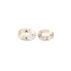Two oval-shape morganites, 22.70ct