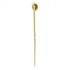 Late 19th century sapphire & split pearl stick pin