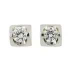 Diamond stud earrings