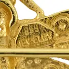 Vari-hue enamel dragonfly brooch 