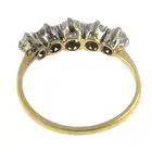 Diamond five-stone ring