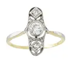 Early 20th century vari-cut diamond ring