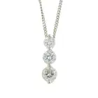 18ct gold diamond pendant, with chain