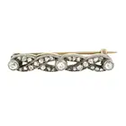 Early 20th century diamond bar brooch