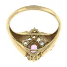 9ct gold sapphire, tanzanite, & gem dress ring