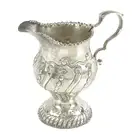 Early George III silver pedestal cream jug 