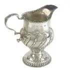Early George III silver pedestal cream jug 