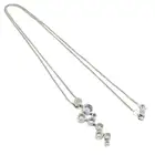 Vari-hue sapphire & diamond pendant,18ct gold chain