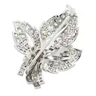 Mid 20th century platinum diamond brooch