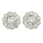 Diamond cluster stud earrings