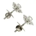 Diamond cluster stud earrings