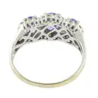 18ct gold tanzanite & diamond dress ring