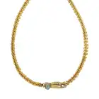 Georgian textured chain, with pinchbeck hand clasp