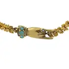 Georgian textured chain, with pinchbeck hand clasp