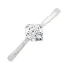 9ct gold diamond single-stone ring