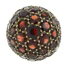 9ct gold garnet cluster ring