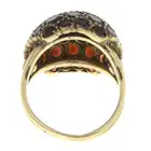 9ct gold garnet cluster ring