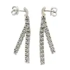 Diamond drop earrings