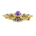 Early 20th century gold and gem-set brooch