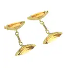 18ct gold citrine cufflinks