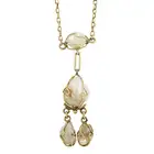 Art Nouveau 9ct gold baroque pearl necklace