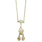 Art Nouveau 9ct gold baroque pearl necklace