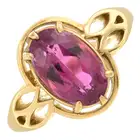 Tourmaline single-stone dress ring