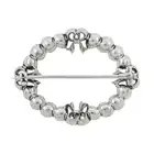 19th century silver rose-cut diamond brooch