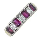 18ct gold ruby & diamond ring